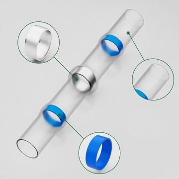 ZŁĄCZKI koszulki TERMOKURCZLIWE Z CYNĄ Koszulka izolacyjna 100szt