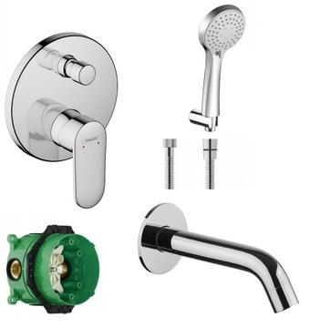 HANSGROHE zestaw podtynkowy wannowy bateria wylewk