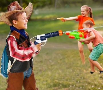 ВОДЯНОЙ ПИСТОЛЕТ С РЮКЗАКОМ РЕВОЛЬВЕРНЫЙ ПУАНС Водяной рюкзак Автоматический