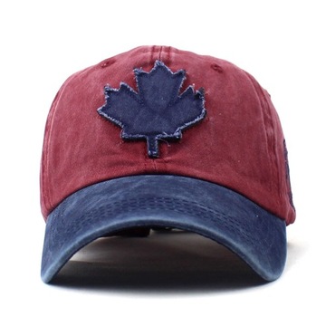 Czapka z daszkiem TRAKERKA RAP CANADA LIŚĆ VINTAGE