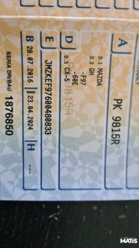 Mazda CX-5 I SUV Facelifting 2.0 SKYACTIV-G 165KM 2016 Mazda CX-5 2.0 165km NAVI skory el fotele bi xenony 2xPDC bezwypadek 2.0, zdjęcie 22