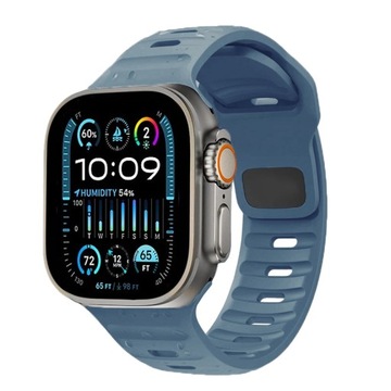 ELASTYCZNY PASEK OPASKA 20MM ZEGAREK APPLE WATCH ULTRA 2 49MM BLUE *532BL
