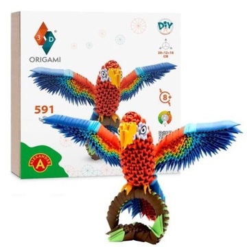Origami 3d - папуга/попугай Александр