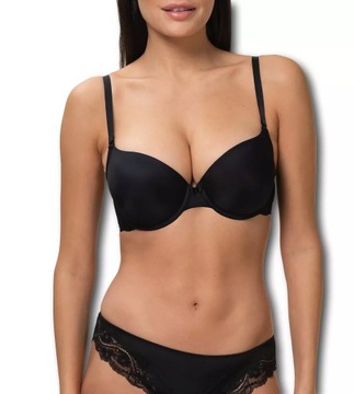 Biustonosz Triumph Czarny Lovely Micro Push-Up 70D