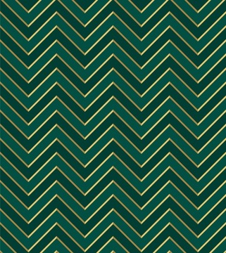 TAPETA ZIELONA JODEŁKA CHEVRON ZYGZAK ZŁOTY 5252al
