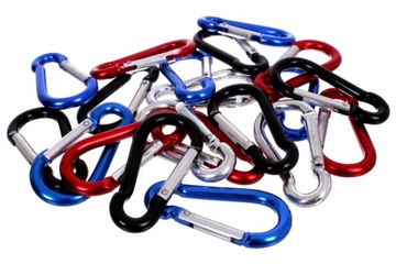 АЛЮМИНИЕВЫЙ КАРАБИН 5х50 мм СЕРЕБРЯНЫЙ светлый