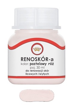 RENOSKÓR FARBA LAKIER DO SKÓRY PASTELOWY RÓŻ