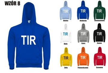 GRUBA BLUZA Z KAPTUREM TWÓJ NADRUK TRUCK TIR SCANIA VOLVO MAN IVECO POLISH