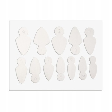 СИЛИКОНОВЫЕ ФОРМЫ ДЛЯ НОГТЕЙ ДВОЙНАЯ ФОРМА ФРАНЦУЗСКАЯ КОМБО-СИСТЕМА 12 шт. НА ВЫБОР