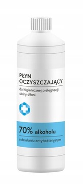 PŁYN ANTYBAKTERYJNY 70% ALKOHOLU BEZ WODY 1000ml