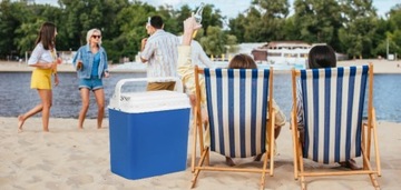 БОЛЬШОЙ ЭЛЕКТРИЧЕСКИЙ АВТОМОБИЛЬНЫЙ ХОЛОДИЛЬНИК 30Л 12В ЛОДКА ЯХТА ЛЕТО