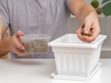 ПОЧВА ДЛЯ ЗЕЛЕНЫХ РАСТЕНИЙ MONSTERY FIXUS PALM 20л + LCA 5л + ПЕРЛИТ 1л