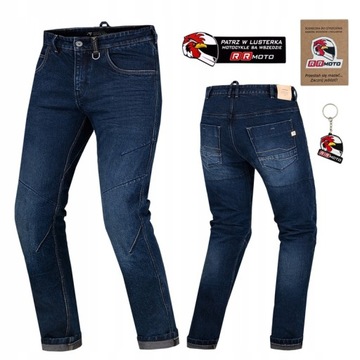 Jeansy SHIMA DEVON DARK BLUE motocyklowe GRATIS