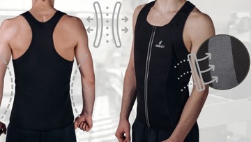 НЕОПРЕНОВАЯ ФУТБОЛКА, ЖИЛЕТ ДЛЯ ФИТНЕСА, ПРОФИЛИРОВАННЫЙ