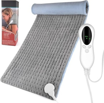 PODKŁADKA ELEKTRYCZNA MATA 10 POZIOMÓW GRZEWCZYCH 3 TIMERY 40x76 CM
