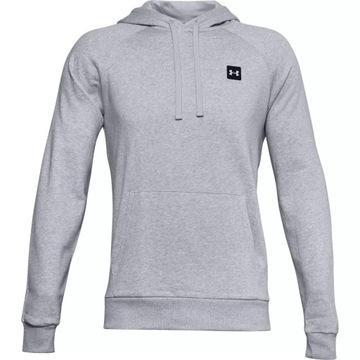 UNDER ARMOUR MĘSKA BLUZA SPORTOWA Z KAPTUREM SZARA S