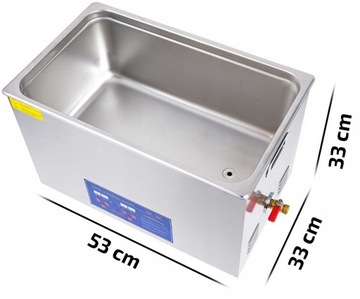 УЛЬТРАЗВУКОВАЯ ВАННА ДЛЯ МОЙКИ СТАЛЬНЫХ ДЕТАЛЕЙ С КОРЗИНОЙ 22л 480Вт + ЖИДКОСТЬ 5л