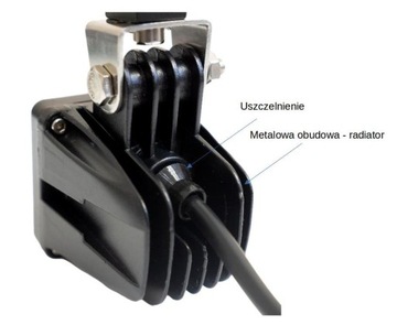 Комплект из двух галогенных светодиодных ламп CREE мощностью 10 Вт с держателями.