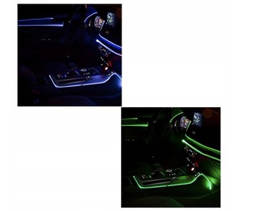 RGB СВЕТОДИОДНАЯ ЛЕНТА ДЛЯ АВТОМОБИЛЯ 6М ВОЛОКНО ОПТИЧЕСКОЕ