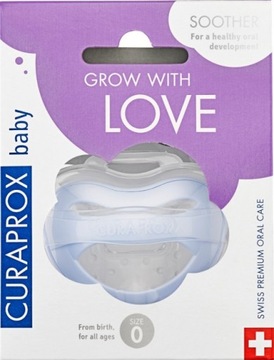 SMOCZEK CURAPROX SIZE 0+ OD PIERWSZEGO DNIA ŻYCIA KOLOR NIEBIESKI