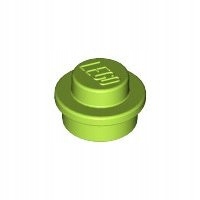 Lego Klocek 1x1 okrągły 1szt Lime 4073 4183133 New