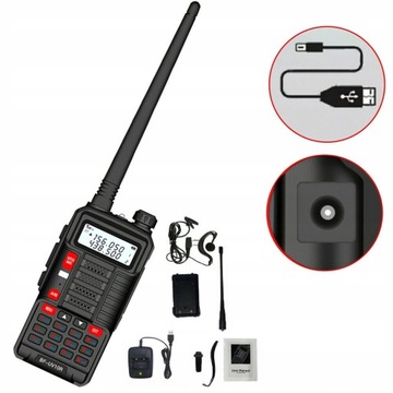 Радиостанция BAOFENG BF-UV10R, рация, 4800 мАч
