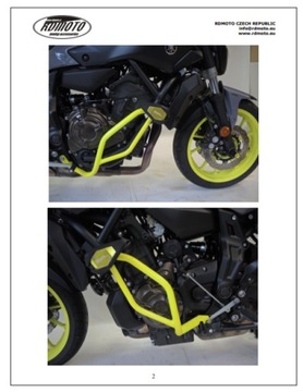 Кожух двигателя, дуги защиты Yamaha MT-07 Tracer 2016-2021 гг.