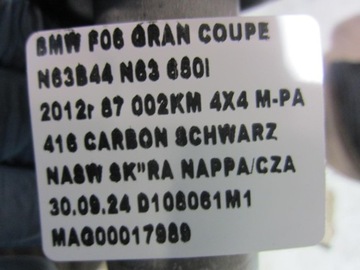 BMW 6 F06 650I N63 F07 F10 KLOUB SLOUPCE ŘÍDÍCÍ 6778135 32306778135