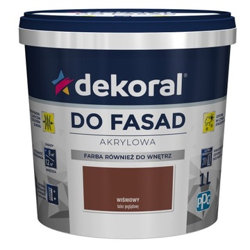 Farba akrylowa fasadowa Dekoral 1L WOŚNIOWY