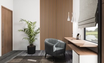 Настенные рейки на черном фетре 275см х 33,5см - 0,92м² WINDSOR 280 и другие