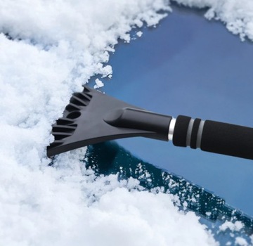 SZCZOTKO SKROBACZKA DO SAMOCHODU DO SZYB SKROBAK DO ODŚNIEŻANIA AUTA 2w1