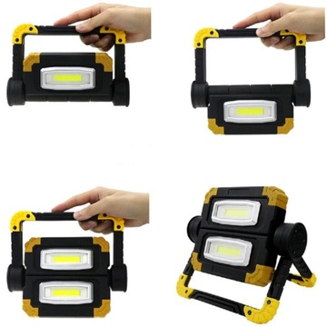 ГАЛОГЕННАЯ СВЕТОДИОДНАЯ АККУМУЛЯТОРНАЯ ЛАМПА ДЛЯ МАСТЕРСКОЙ 20ВТ