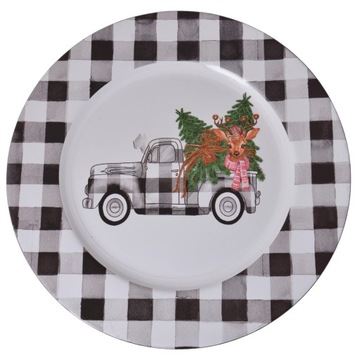 PODTALERZ ŚWIĄTECZNY Z AUTEM TACA PATERA PODSTAWKA