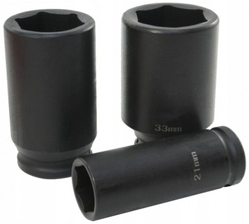 УДАРНЫЕ ГОЛОВКИ ДЛИННЫЕ КЛЮЧИ 1/2 дюйма НАБОР ТОРЦЕВ 10–38 мм 20 ШТ.