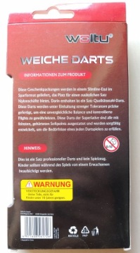 НАБОР ИЗ 3 ДРОТИКОВ 18 Г.