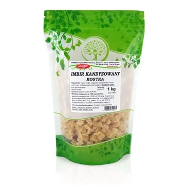 IMBIR KANDYZOWANY 1kg KOSTKA AGNEX