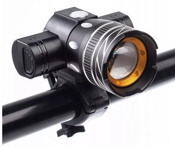 LAMPKA LAMPA ROWEROWA Z UCHWYTEM NA ROWER PRZÓD 04628