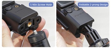 Держатель адаптера 1/4 дюйма, складной 2 в 1 для камеры DJI Osmo Pocket 3