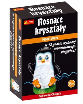 Rosnące kryształy pingwin pingwinek chemia
