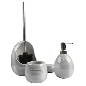 NOWOCZESNA MYDELNICZKA ŁAZIENKOWA SZARA Z ODPŁYWEM SOLIDNA STYLOWA GŁADKA