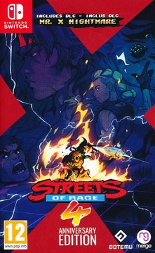 Streets of Rage 4 Anniversary Bijatyka Kart Switch