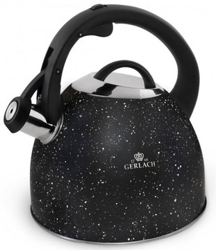 GERLACH GRANITEX CZAJNIK 2,8L STAL CZARNY INDUKCJA