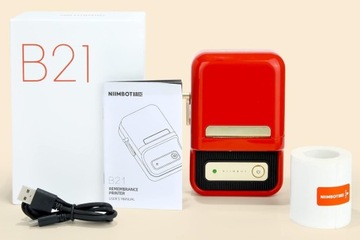 Термопринтер самоклеящихся этикеток B21 NiiMbot с приложением Bluetooth