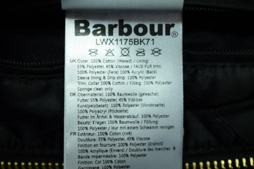 BARBOUR INTERNATIONAL CHARADE WAX Kurtka Parka Damska Ocieplana 40