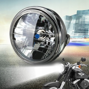 ФАРА МОТОЦИКЛА ПЕРЕДНЯЯ ФОНАРЬ 7 дюймов LED ЗОЛОТО