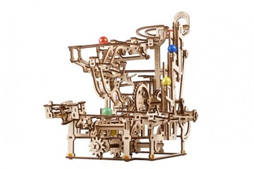 TOR KULKOWY DREWNIANY MODEL MECHANICZNY PUZZLE 3D
