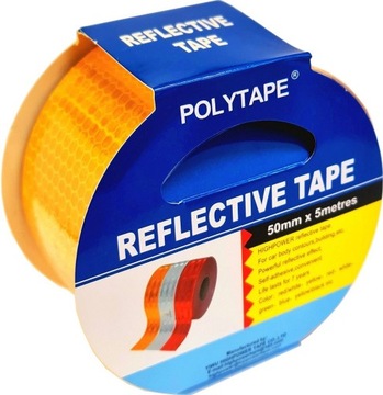 ЛЕНТА ОРАНЖЕВАЯ СВЕТООТРАЖАЮЩАЯ КОНТУРНАЯ САМОКЛЕЯЩАЯСЯ ПРЕДУПРЕЖДАЮЩАЯ ЛЕНТА 5М