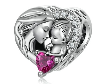 CHARMS ZAWIESZKA CHARMS MAMA DZIECKO CHARMS MAMA SYN CHARMS SERCE