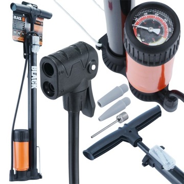 POMPKA ROWEROWA SŁUPKOWA RĘCZNA Z MANOMETREM 10bar
