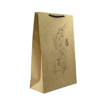 Подарочные пакеты из эко-бумаги 24х10х36 для подарков, набор из 10 шт.